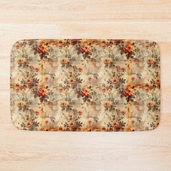 Item preview, Floral Grunge Damask Mixed Media designed and sold by JunkWithSteph.