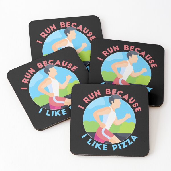 Item preview, Copy of i run because i like pizza   designed and sold by ooglesbybb.