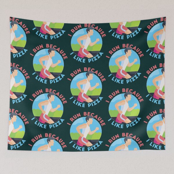 Item preview, Copy of i run because i like pizza   designed and sold by ooglesbybb.