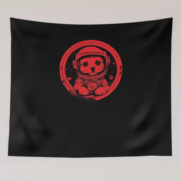 Item preview, Cute Puppy Astronaut - Red designed and sold by Soulemotion.