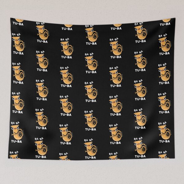 Item preview, Tu-ba Funny Tuba Puns (Dark BG) designed and sold by punnybone.