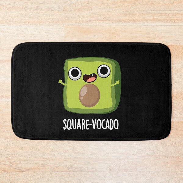Item preview, Square-vocado Funny Avocado Puns (Dark BG) designed and sold by punnybone.