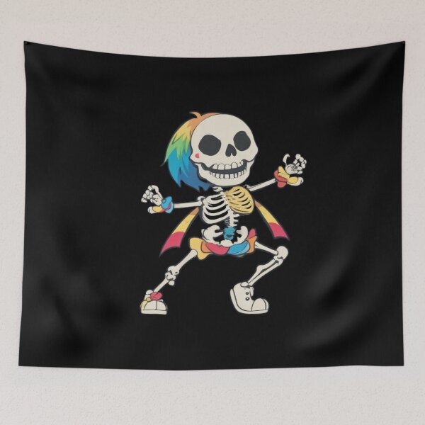 Item preview, dancing rainbow skeleton designed and sold by Majkel & Majkel.