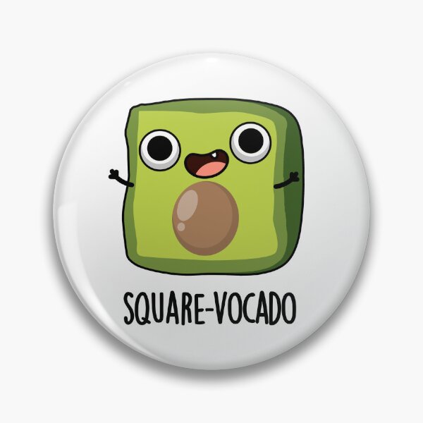 Item preview, Square-vocado Funny Avocado Puns designed and sold by punnybone.