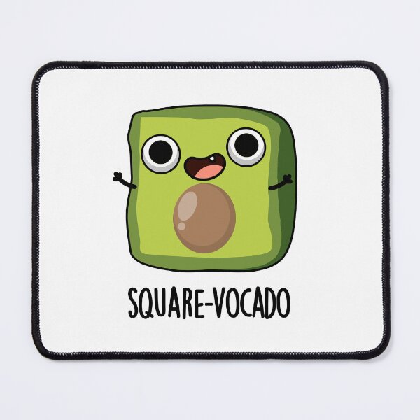 Item preview, Square-vocado Funny Avocado Puns designed and sold by punnybone.