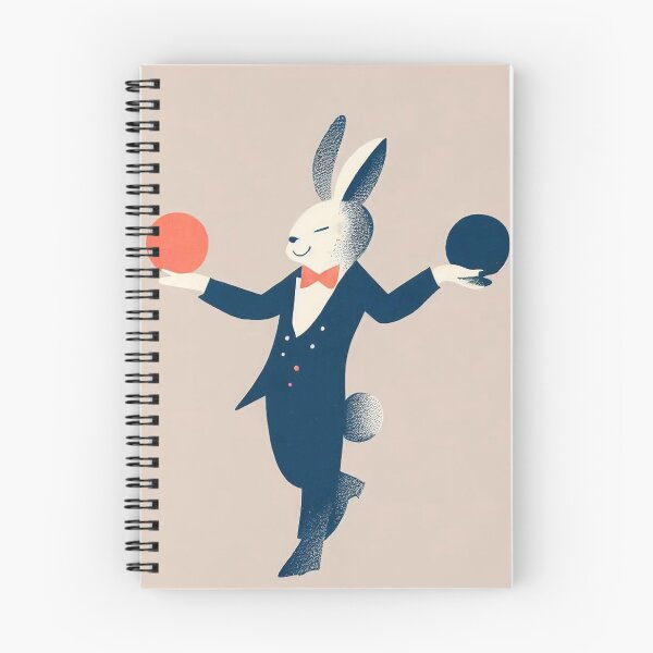 Artikelvorschau, Minimalistischer Risograph-Druck / Magic Rabbit entworfen und verkauft von SubtleMetSimple.