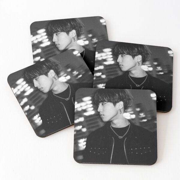 Item preview, Stray Kids Han Jisung black and white visual singer dancer rapper Quokka of our hearts kpop boy group korea designed and sold by Kpop-Noona.