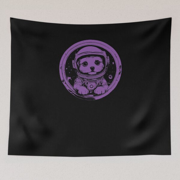 Item preview, Cute Puppy Astronaut - Purple designed and sold by Soulemotion.