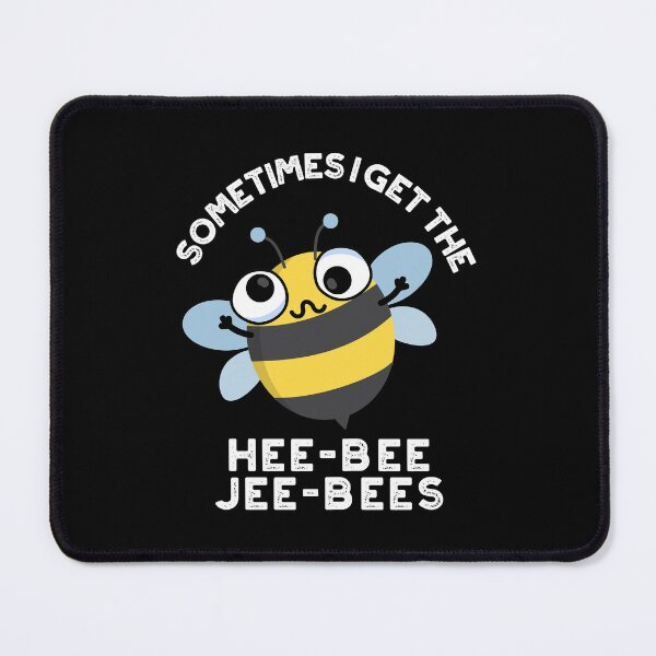 Item preview, Sometimes I Get The Heebee Jeebees Funny Bee Puns (Dark BG) designed and sold by punnybone.