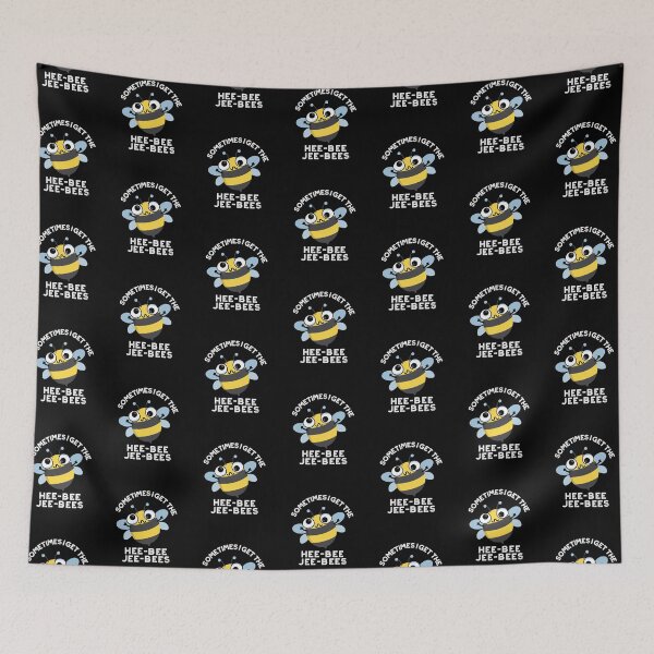 Item preview, Sometimes I Get The Heebee Jeebees Funny Bee Puns (Dark BG) designed and sold by punnybone.