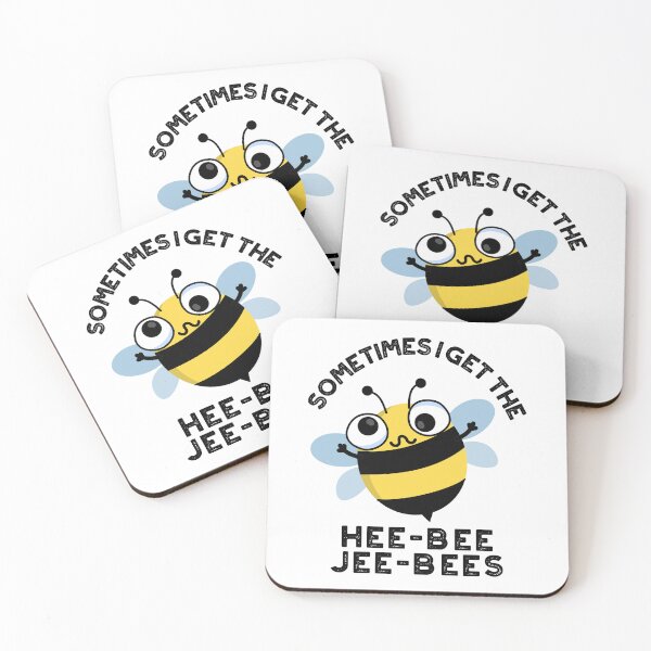 Item preview, Sometimes I Heebee Jeebees Funny Bee Puns  designed and sold by punnybone.