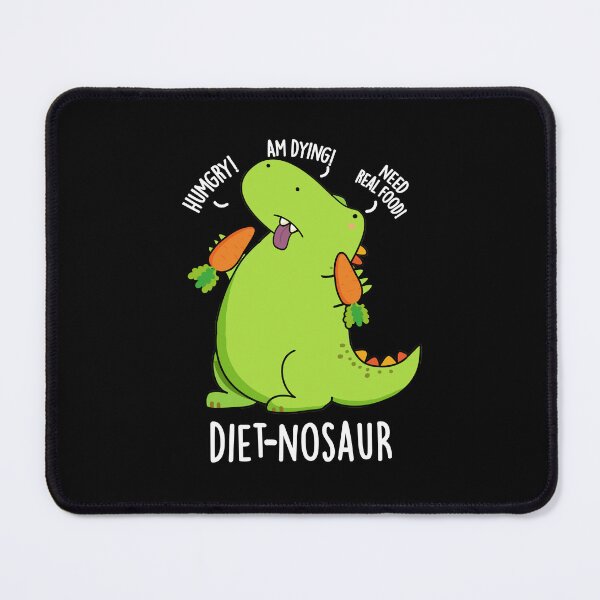 Item preview, Diet-nosaur Funny Dinosaur Puns (Dark BG) designed and sold by punnybone.