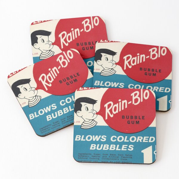 Item preview, VINTAGE 60s BUBBLE GUM AD RAIN-BLO designed and sold by magnoliaclo.