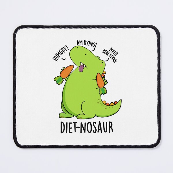 Item preview, Diet-nosaur Funny Dinosaur Puns designed and sold by punnybone.