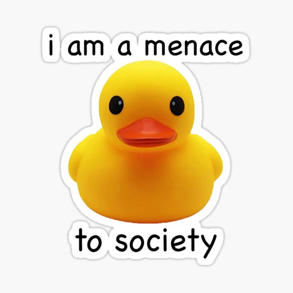 Aperçu de l'œuvre menace pour la société canard en caoutchouc créée et vendue par HildegardeRalph.