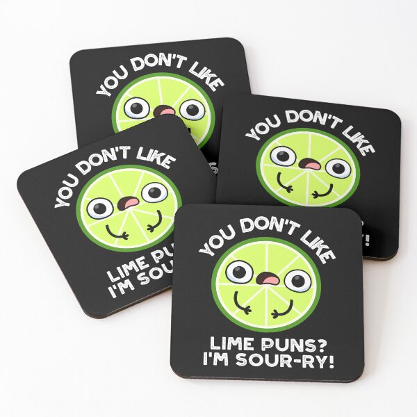 Item preview, You Don't Like Lime Puns I'm Sour-ry Funny Fruit Puns (Dark BG) designed and sold by punnybone.