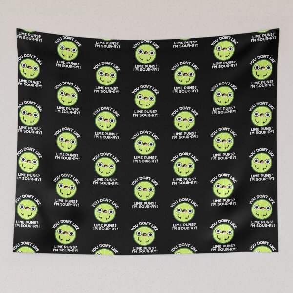 Item preview, You Don't Like Lime Puns I'm Sour-ry Funny Fruit Puns (Dark BG) designed and sold by punnybone.