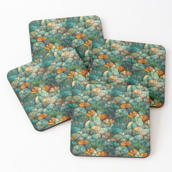 Item preview, Scalloped Teal Stained Glass designed and sold by JunkWithSteph.
