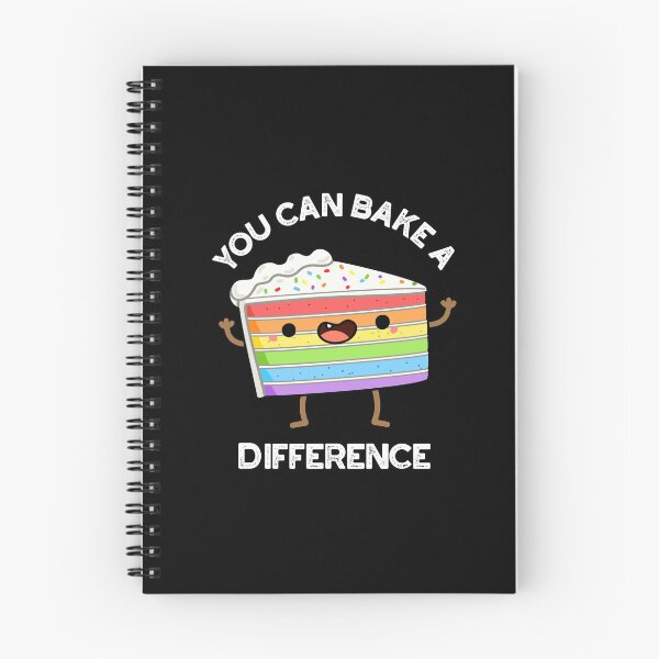 Item preview, You Can Bake A Difference Funny Cake Puns  (Dark BG) designed and sold by punnybone.