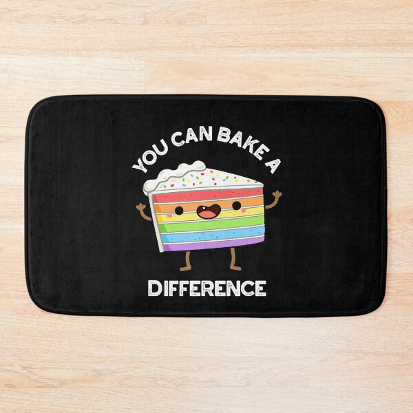 Item preview, You Can Bake A Difference Funny Cake Puns  (Dark BG) designed and sold by punnybone.