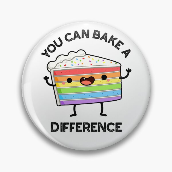 Item preview, You Can Bake A Difference Funny Cake Puns  designed and sold by punnybone.