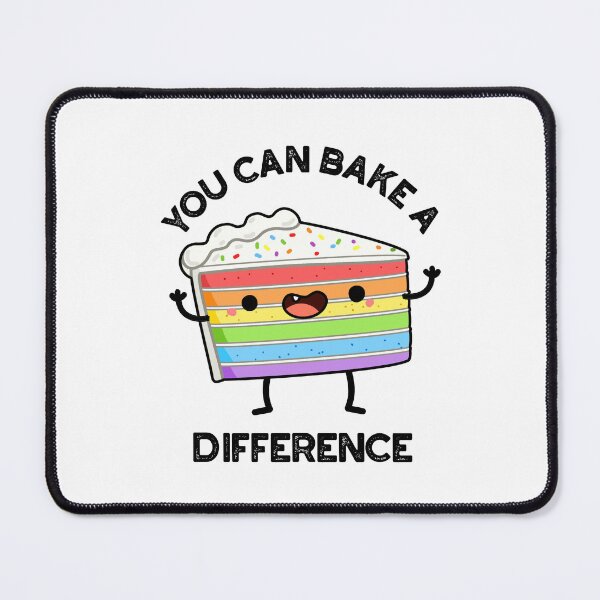 Item preview, You Can Bake A Difference Funny Cake Puns designed and sold by punnybone.