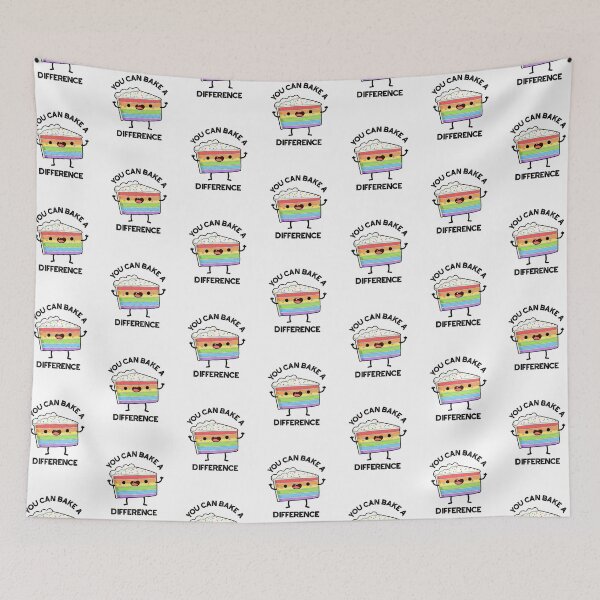 Item preview, You Can Bake A Difference Funny Cake Puns  designed and sold by punnybone.