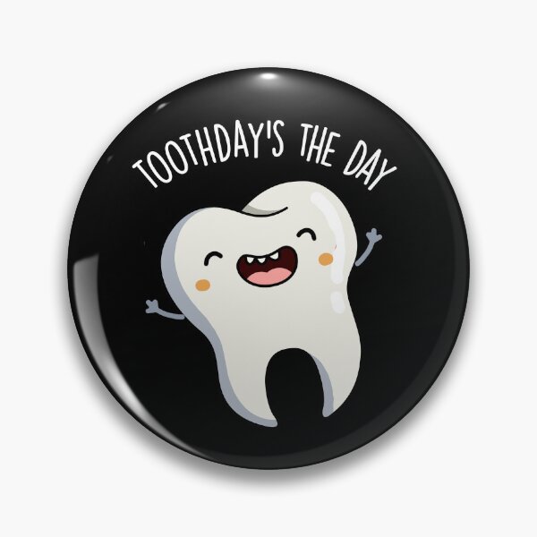 Item preview, Toothday's The Day Funny Tooth Puns (Dark BG) designed and sold by punnybone.