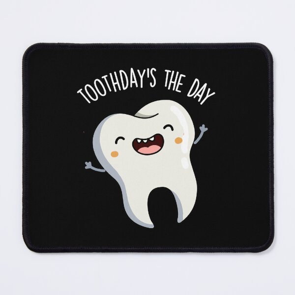 Item preview, Toothday's The Day Funny Tooth Puns (Dark BG) designed and sold by punnybone.