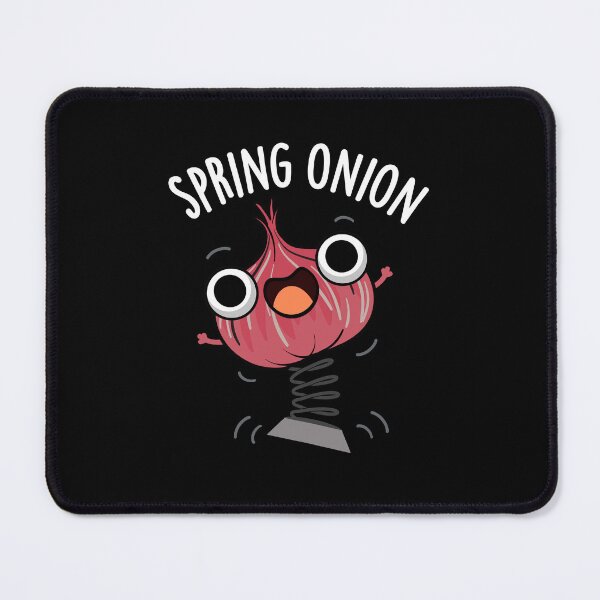 Item preview, Spring Onion Funny Veggie Puns (Dark BG) designed and sold by punnybone.