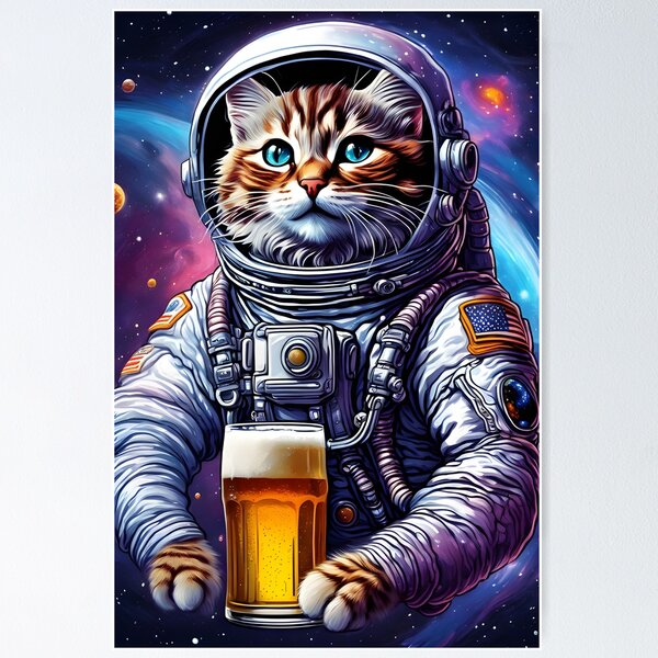 Cat astronaut Poster