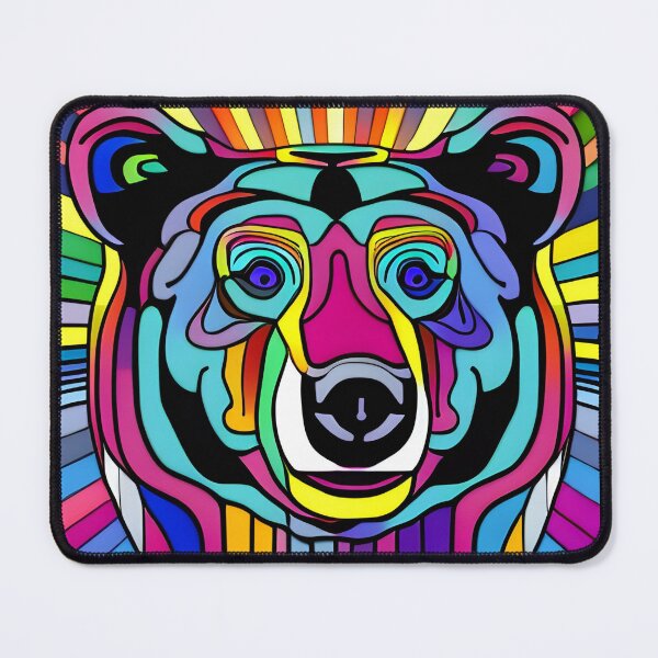 Item preview, Grazer bear psychedelic designed and sold by Beyond The Veil.