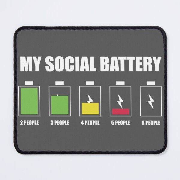 Item preview, My Social Battery designed and sold by Mtbirdies.