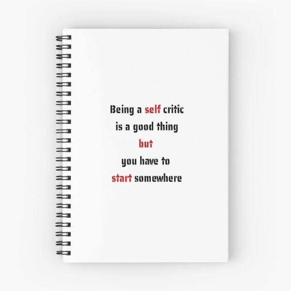Item preview, Being a self critic is a good thing but you have to start somewhere designed and sold by santoshputhran.