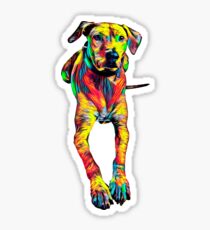 Rhodesian Ridgeback T-Shirt Art Designed Dog Sticker