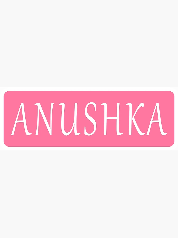 Anushka Текстовый эффект и дизайн логотипа Имя