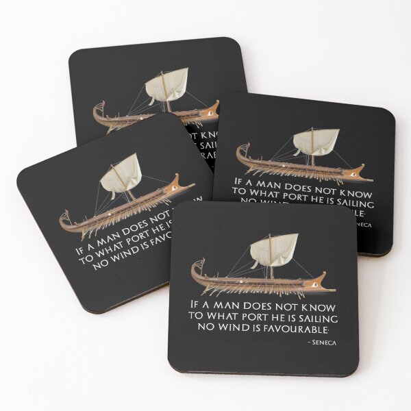Item preview, If A Man Knows Not To Which Port He Sails, No Wind Is Favourable - Seneca The Younger 	 T-Sh	 designed and sold by ubqbjsex7.