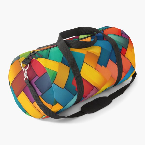 Item preview, Colorful fantasy pattern orange blue red green turquoise yellow ornament rainbow designed and sold by G-M-Designs.