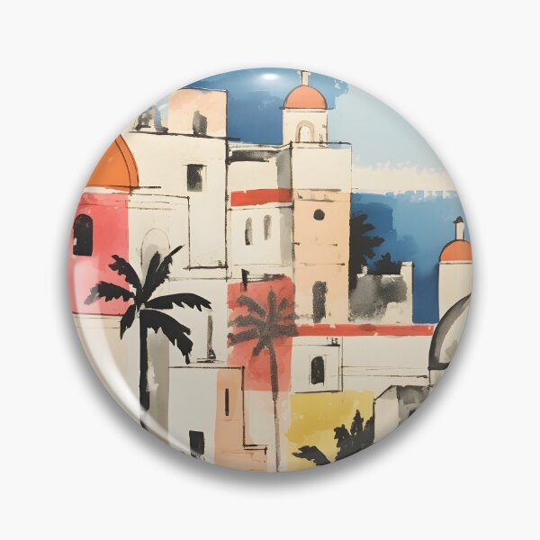 Item preview, Italian Beach Town Boho Landscape designed and sold by trajeado14.