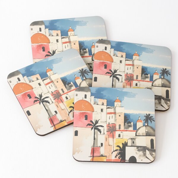 Item preview, Italian Beach Town Boho Landscape designed and sold by trajeado14.