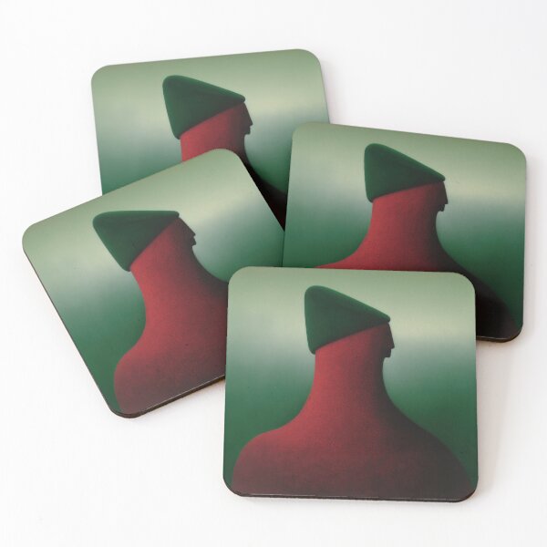 Item preview, Canvas of red "Surreal Man" 005 designed and sold by CreArtorium.