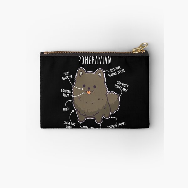 Item preview, Black Pomeranian Dog Anatomy designed and sold by Clara Hollins.