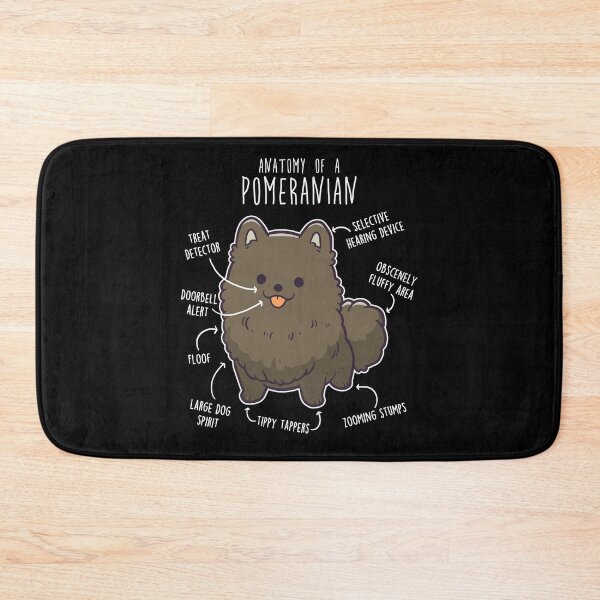 Item preview, Black Pomeranian Dog Anatomy designed and sold by Clara Hollins.