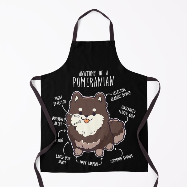 Item preview, Chocolate and Tan Pomeranian Dog Anatomy designed and sold by Clara Hollins.
