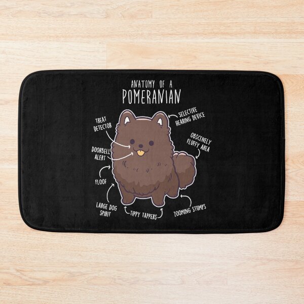 Item preview, Chocolate Pomeranian Dog Anatomy designed and sold by Clara Hollins.