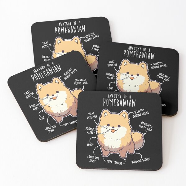 Item preview, Orange Pomeranian Dog Anatomy designed and sold by Clara Hollins.