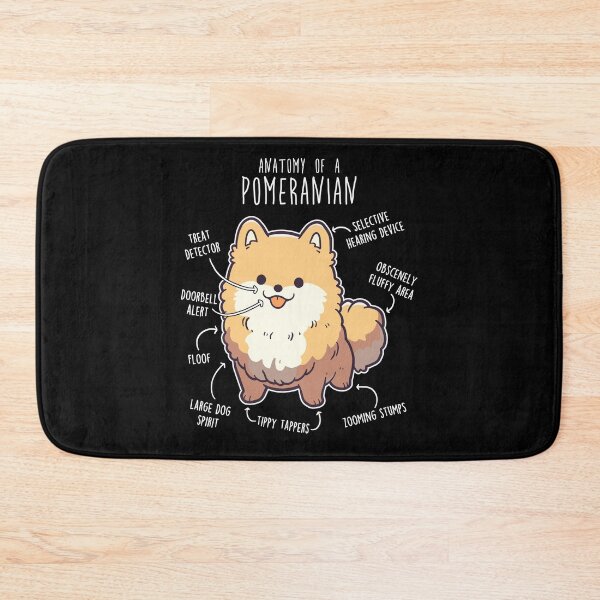 Item preview, Orange Pomeranian Dog Anatomy designed and sold by Clara Hollins.