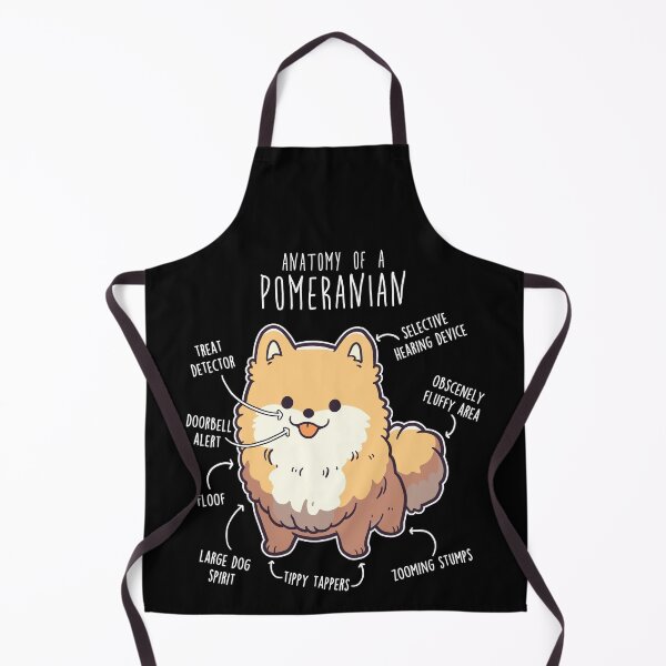 Item preview, Orange Pomeranian Dog Anatomy designed and sold by Clara Hollins.