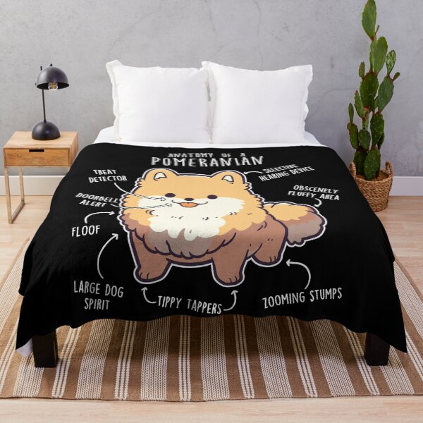 Item preview, Orange Pomeranian Dog Anatomy designed and sold by Clara Hollins.
