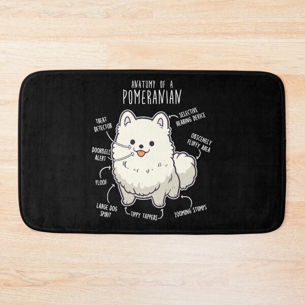 Item preview, White Pomeranian Dog Anatomy designed and sold by Clara Hollins.